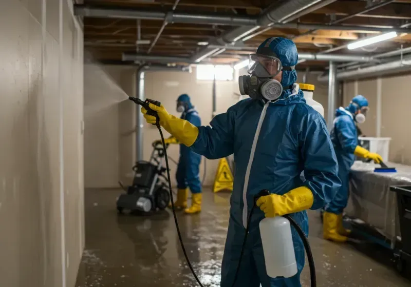 Basement Sanitization and Antimicrobial Treatment process in Buffalo, MN