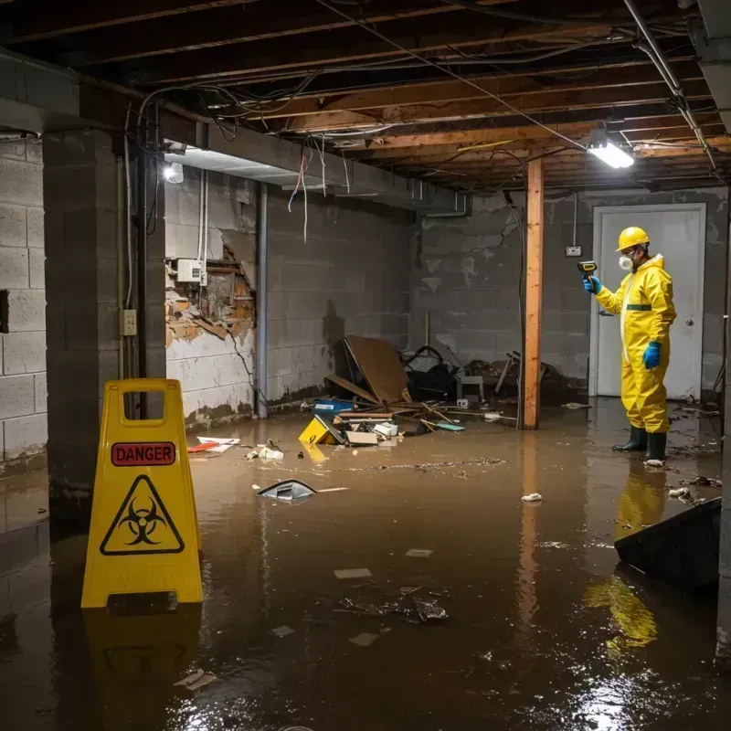 Flooded Basement Electrical Hazard in Buffalo, MN Property